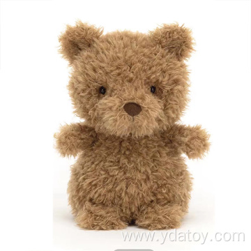 Cute plush small brown bear pillow